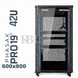 Armario Rack 42U 800x800 | Phasak Pro PHO-8842 19 In